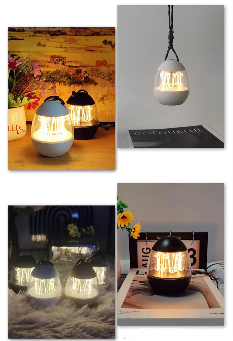 Exquisite Lightning-Shaped Charging Small Lamp, Outdoor Camping Lights