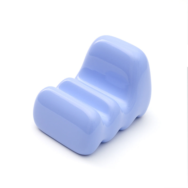 Exquisite Macaron-Colored Sofa-Shaped Cell Phone Stand, Artistic Desktop Decoration
