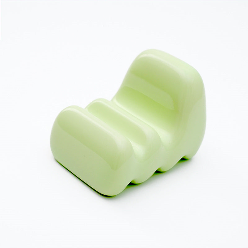 Exquisite Macaron-Colored Sofa-Shaped Cell Phone Stand, Artistic Desktop Decoration