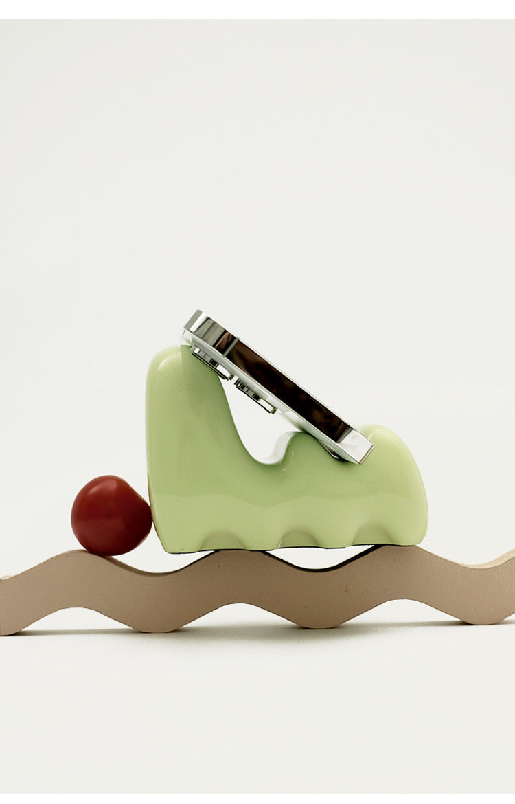 Exquisite Macaron-Colored Sofa-Shaped Cell Phone Stand, Artistic Desktop Decoration