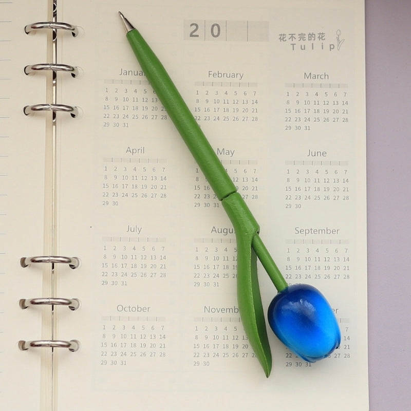 Exquisite Tulip Flower Ballpoint Pen, Office Desktop Decoration Gift