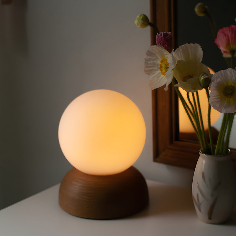 Exquisite Wooden Moon Lamp, Office Reading Lamp, Ambient Lighting, Creative Gift