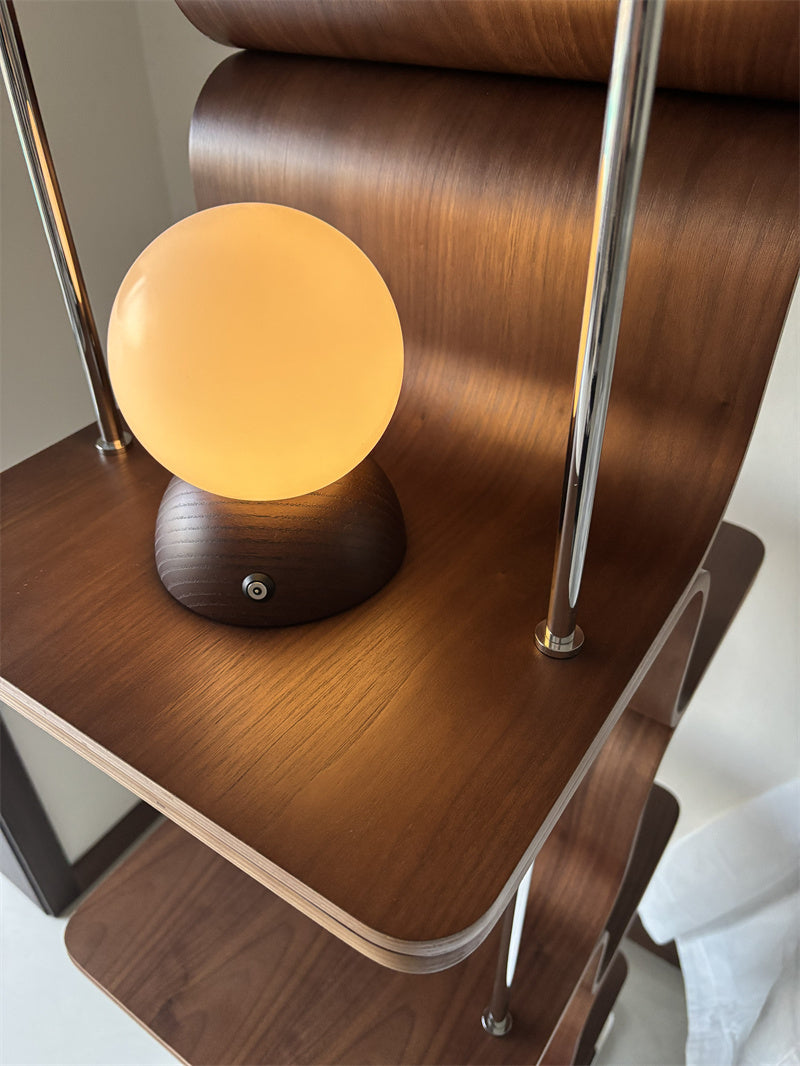 Exquisite Wooden Moon Lamp, Office Reading Lamp, Ambient Lighting, Creative Gift