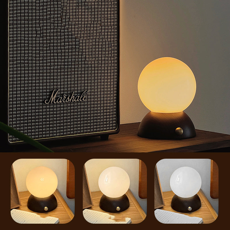Exquisite Wooden Moon Lamp, Office Reading Lamp, Ambient Lighting, Creative Gift