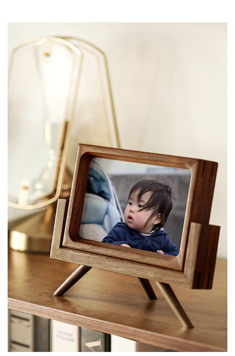 Exquisite Wooden Photo Frame,for Desk, Shelf & Home Décor