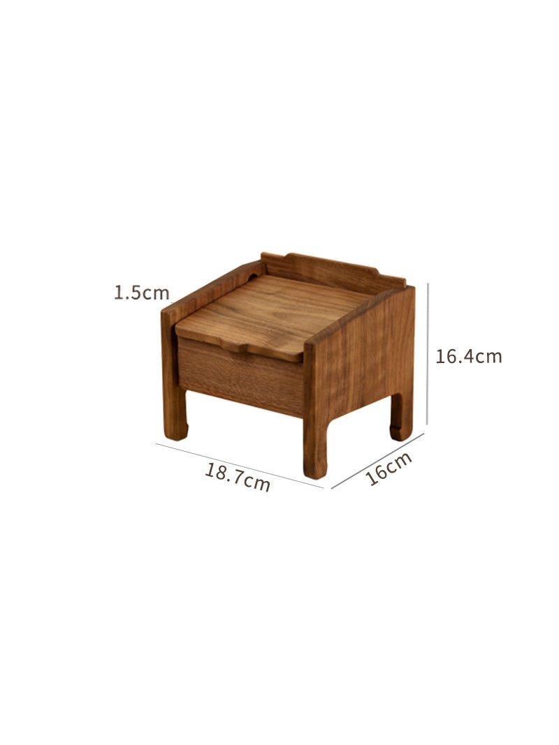 Exquisite wooden piano jewelry box, desktop ring necklace storage