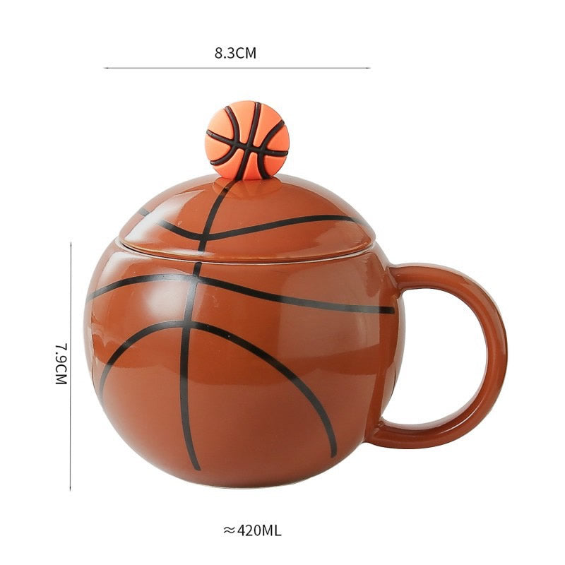 Fun Basketball Ceramic Mug, Creative Gift Idea