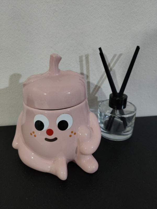 Fun Cartoon Fruit Doll Ceramic Ashtray