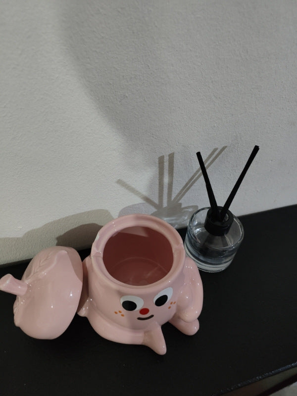 Fun Cartoon Fruit Doll Ceramic Ashtray