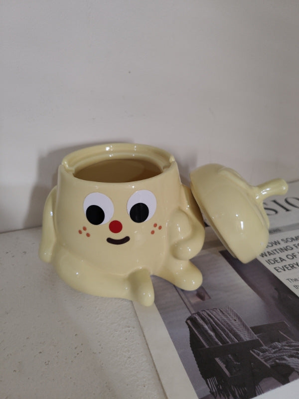 Fun Cartoon Fruit Doll Ceramic Ashtray