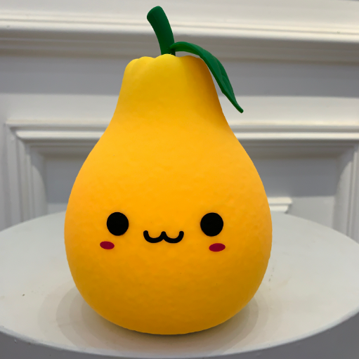 Fun Cartoon Fruit Night Light, Colorful Pear Atmosphere Light