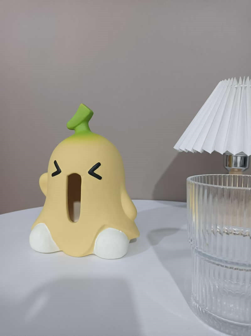 Funny Big Mouth Banana Art Tissue Box, Unique Home Decoration
