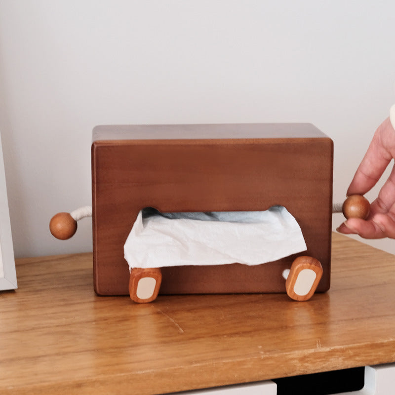 Funny Big Mouth Wooden Tissue Box Cover - Quirky Home Decor
