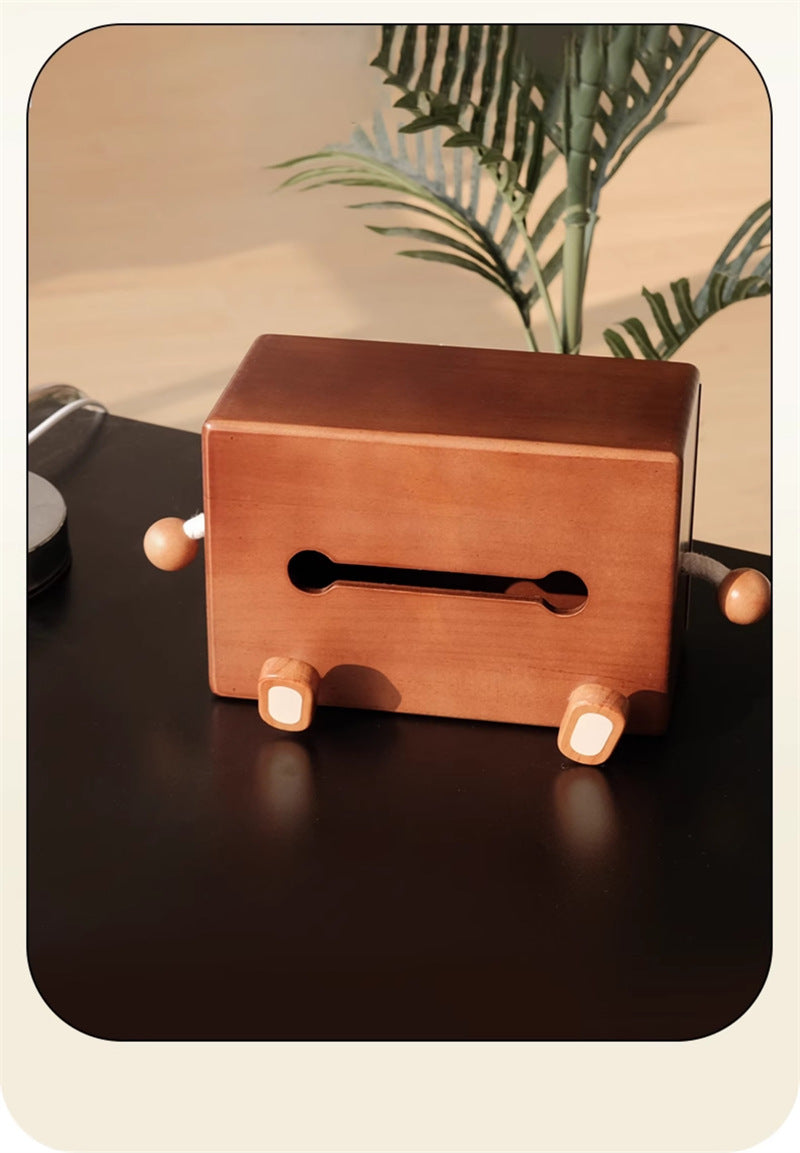 Funny Big Mouth Wooden Tissue Box Cover - Quirky Home Decor