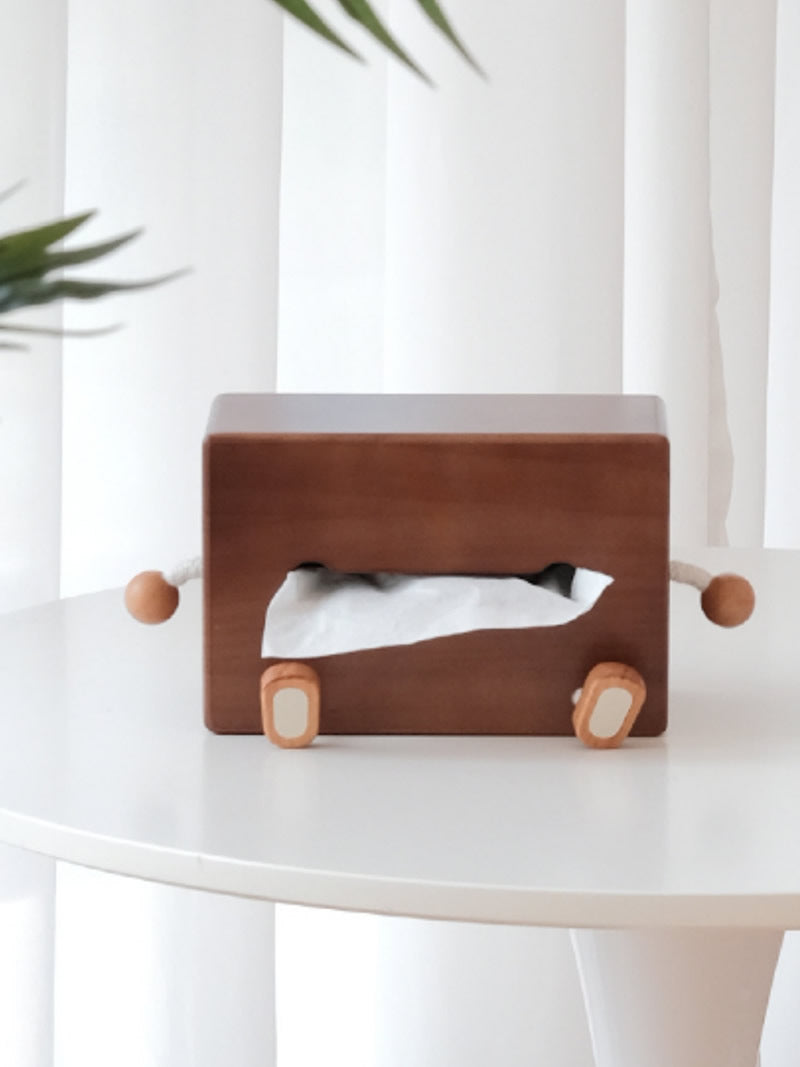 Funny Big Mouth Wooden Tissue Box Cover - Quirky Home Decor