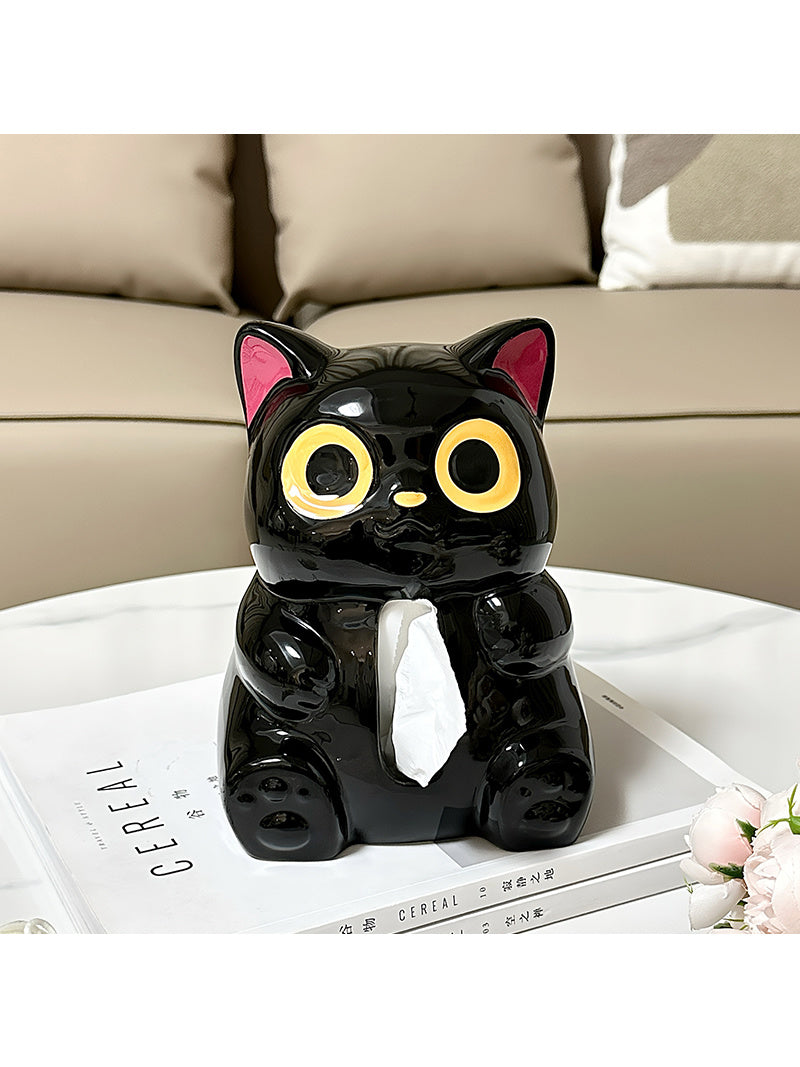 Funny Black Lying CatTissue Box - Creative Home Decorating Ideas