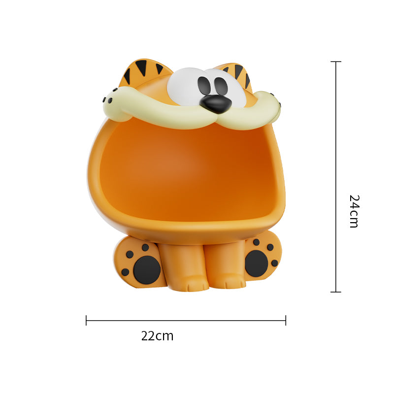 Funny cartoon big mouth desktop storage tray, fun home decoration