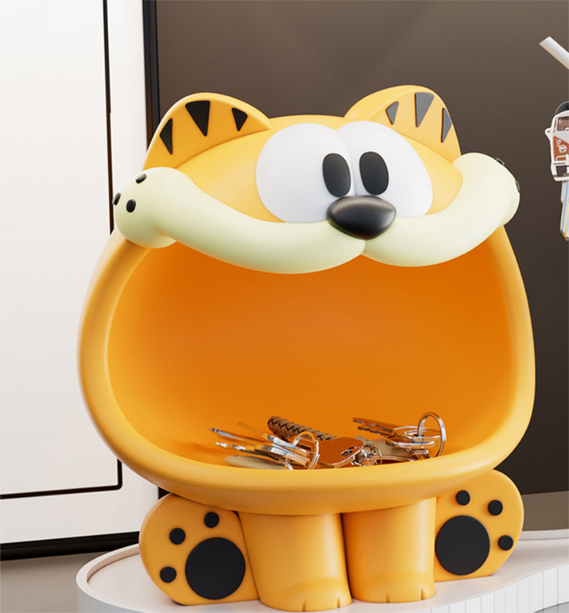 Funny cartoon big mouth desktop storage tray, fun home decoration