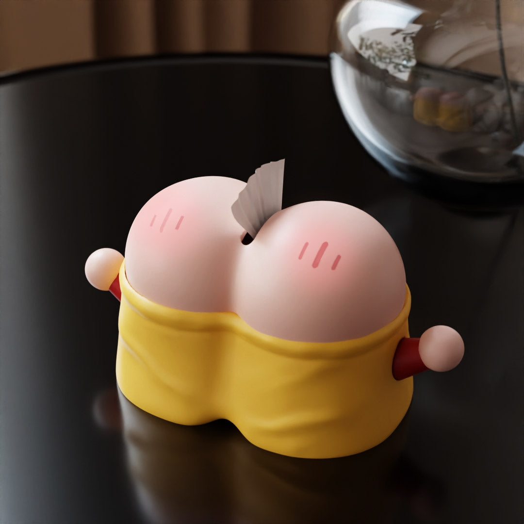 Funny Cartoon Butt Tissue Box - Playful Napkin Holder for Desk, Bathroom & Gag Gifts