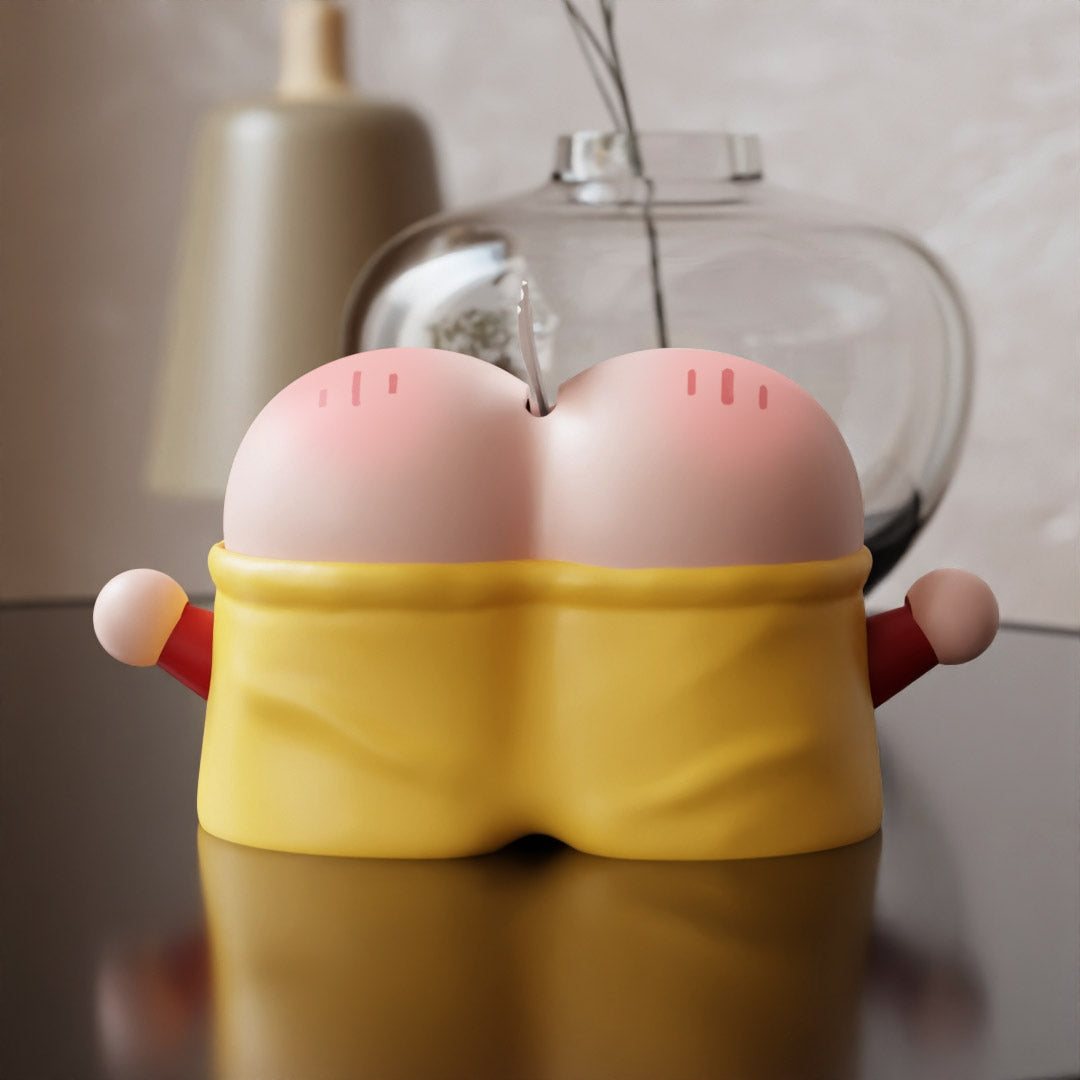 Funny Cartoon Butt Tissue Box - Playful Napkin Holder for Desk, Bathroom & Gag Gifts