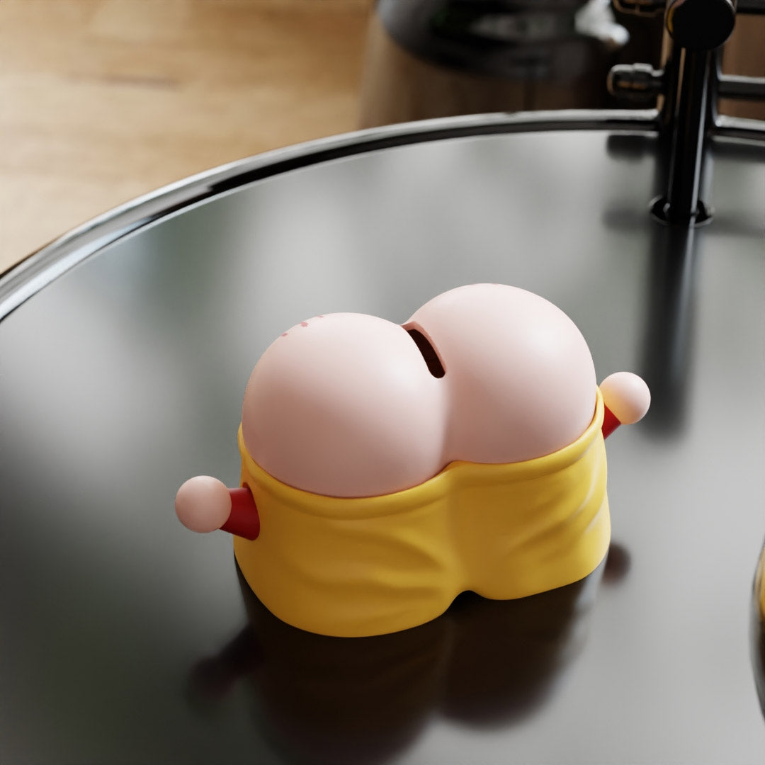 Funny Cartoon Butt Tissue Box - Playful Napkin Holder for Desk, Bathroom & Gag Gifts