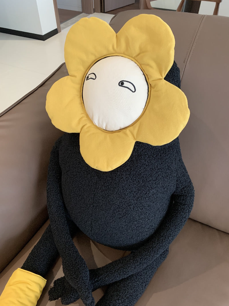 Funny Flower Humanoid Plush Toys, Pillows, Creative Holiday Gifts