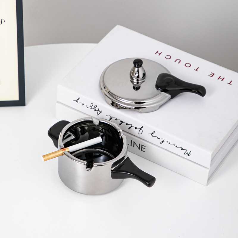 Funny Kitchen Pot Shaped Ashtray, Alternative Decoration