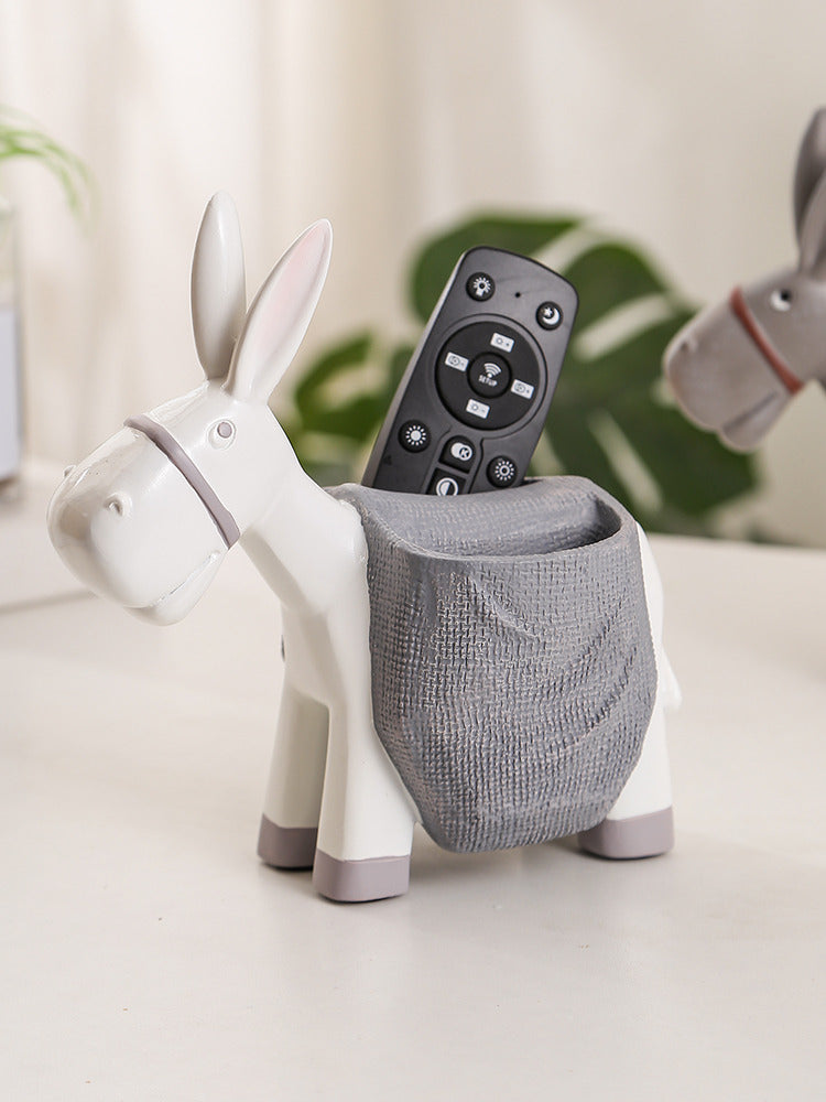 Funny Little Donkey Office Pen Holder, Desktop Organize Storage