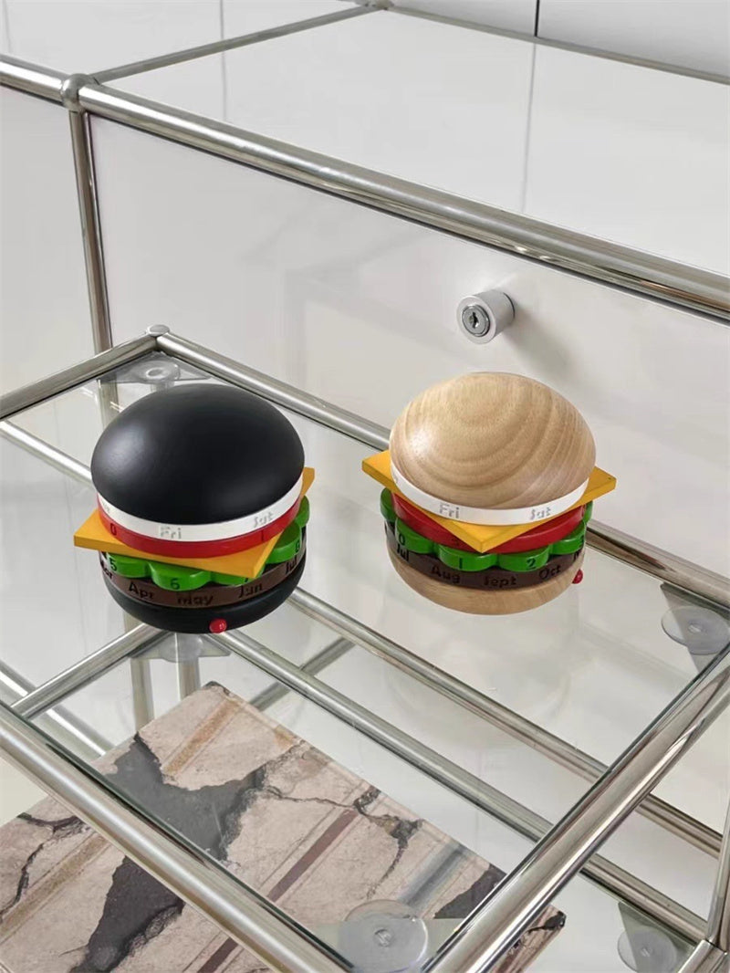 Gourmet Burger Perpetual Calendar,with Realistic Food Design