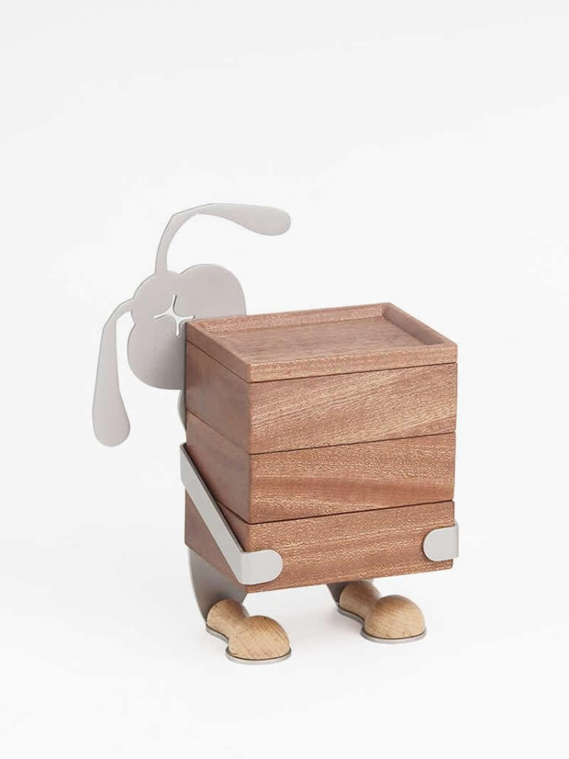 Hardworking Rabbit Wooden Jewelry Box,Small Storage Box,Holiday Gifts
