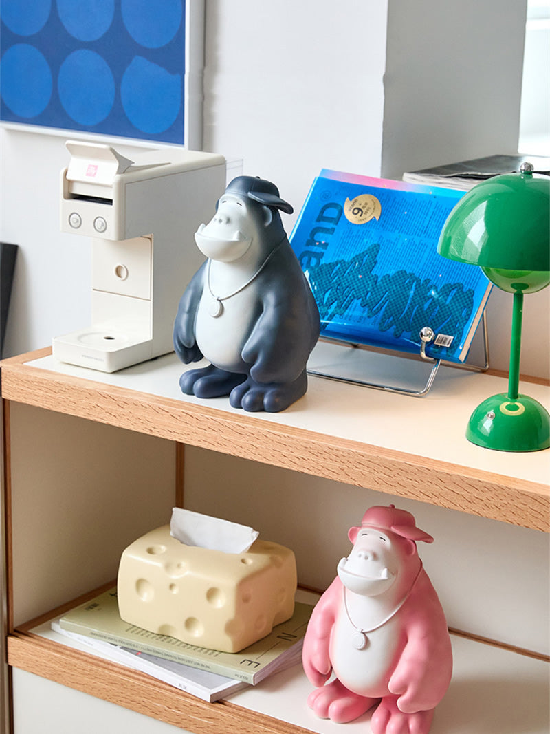 Hip-Hop Gorilla Sculpture - Cool Urban Art Decor,Home Office Ornaments