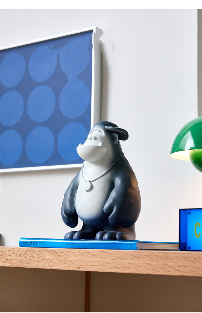 Hip-Hop Gorilla Sculpture - Cool Urban Art Decor,Home Office Ornaments