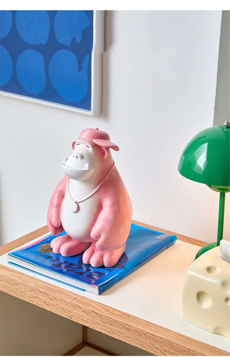 Hip-Hop Gorilla Sculpture - Cool Urban Art Decor,Home Office Ornaments