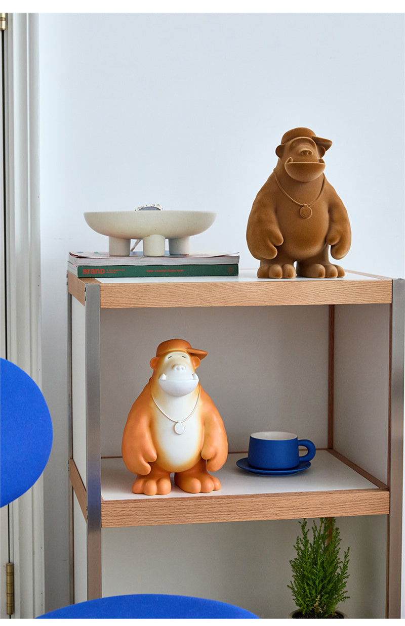 Hip-Hop Gorilla Sculpture - Cool Urban Art Decor,Home Office Ornaments