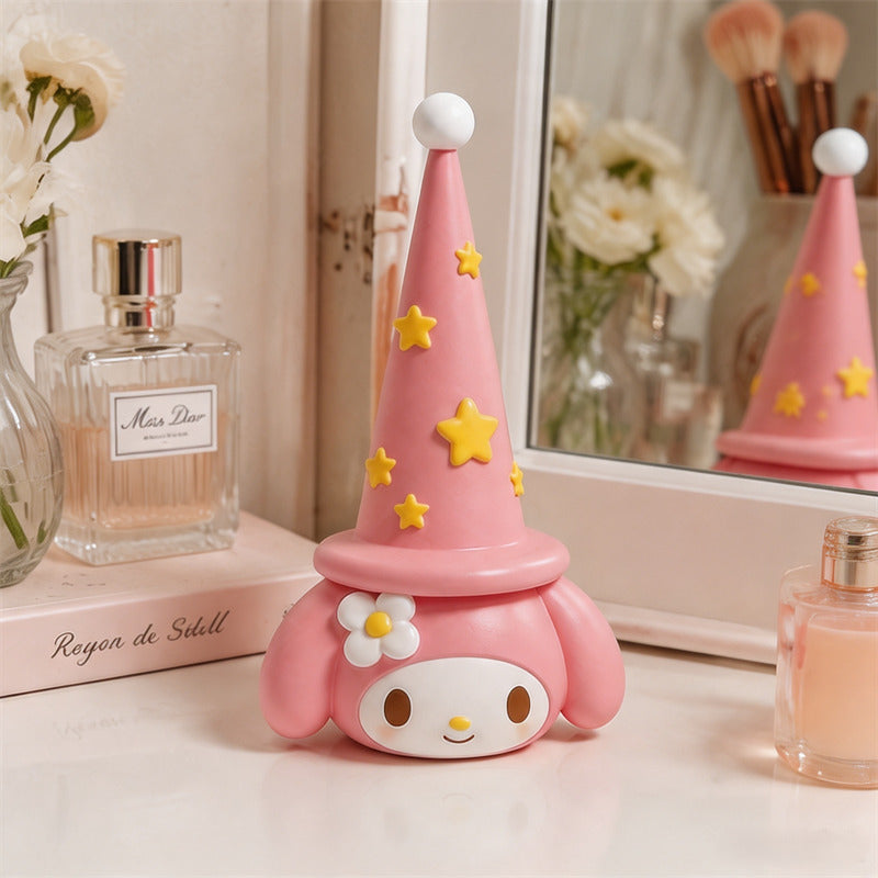 Kawaii Cartoon Scrunchie Organizer Stand, Cute Cone Tower Hair Accessory Display Rack, Vanity Table Decor, Sweet Gift for Girls Teens