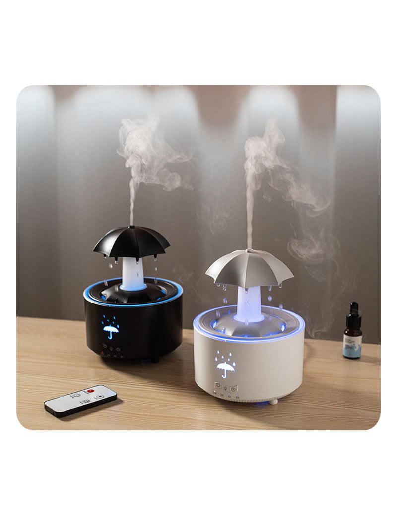 Magical Umbrella Humidifier - Raindrop Mist & LED Light Show, Relaxing Mood Decor for Home/Office