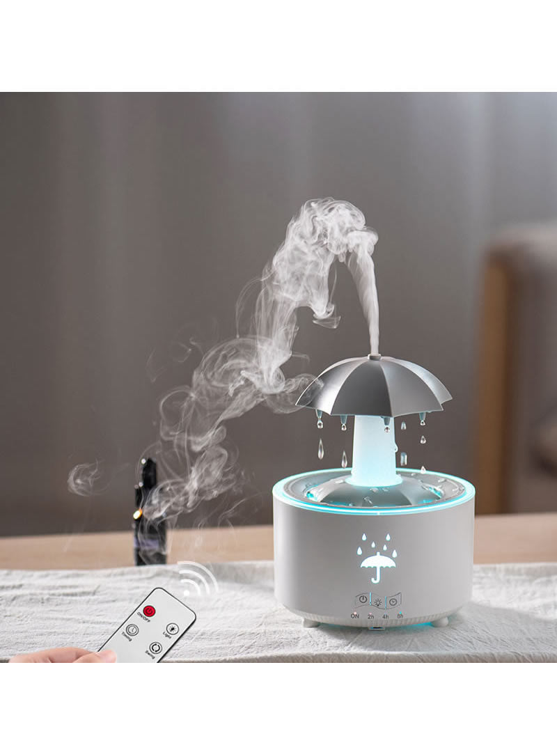 Magical Umbrella Humidifier - Raindrop Mist & LED Light Show, Relaxing Mood Decor for Home/Office