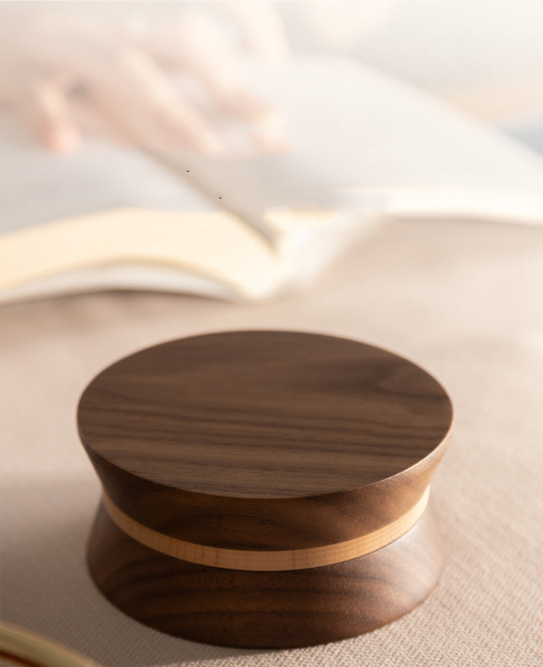 Minimalist Wooden Ashtray with Metal Liner