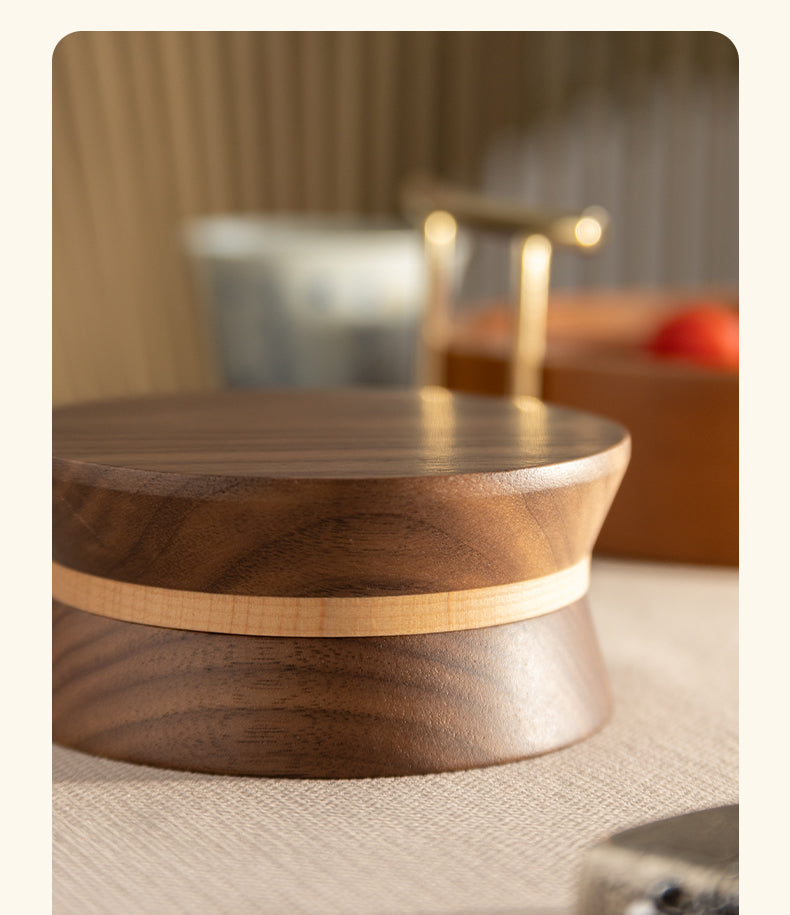 Minimalist Wooden Ashtray with Metal Liner