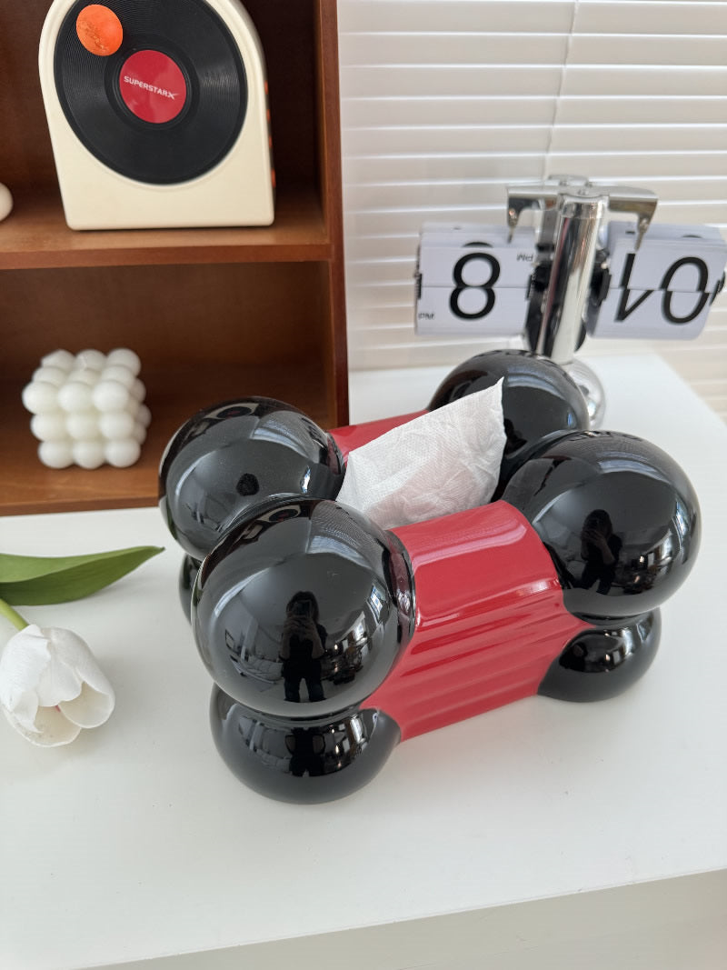 Modern Art Ceramic Tissue Box,Living Room Office Decoration