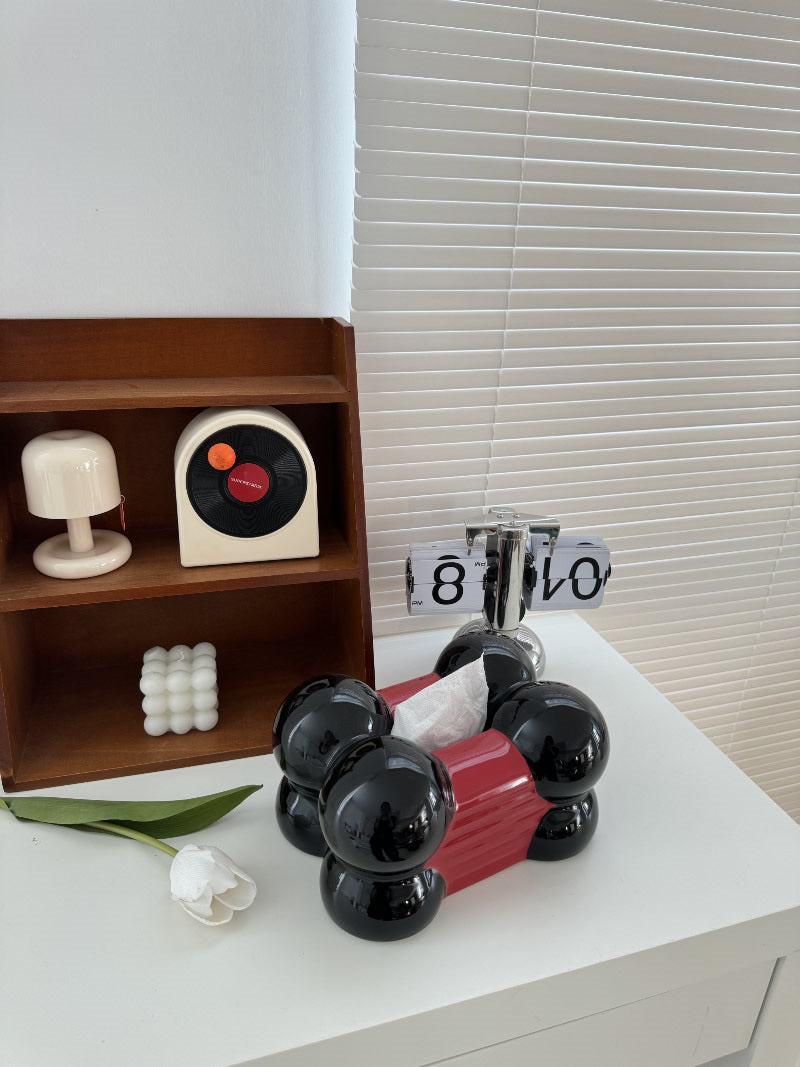 Modern Art Ceramic Tissue Box,Living Room Office Decoration