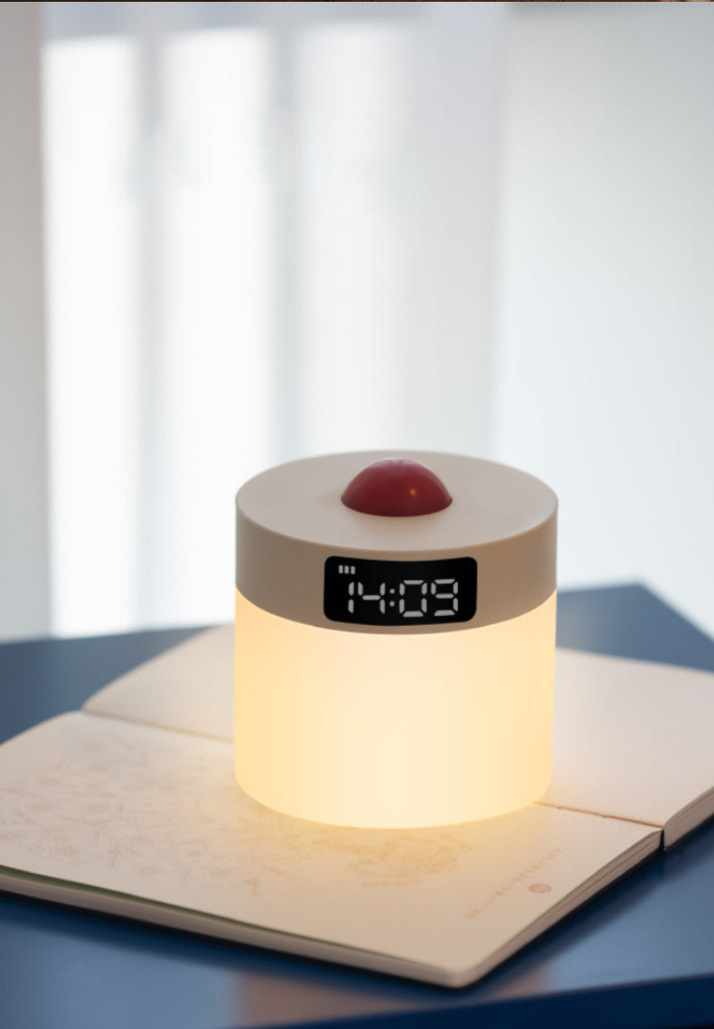 Modern Bedside Lamp with Clock - Night Lighting & Auto-Off Timer