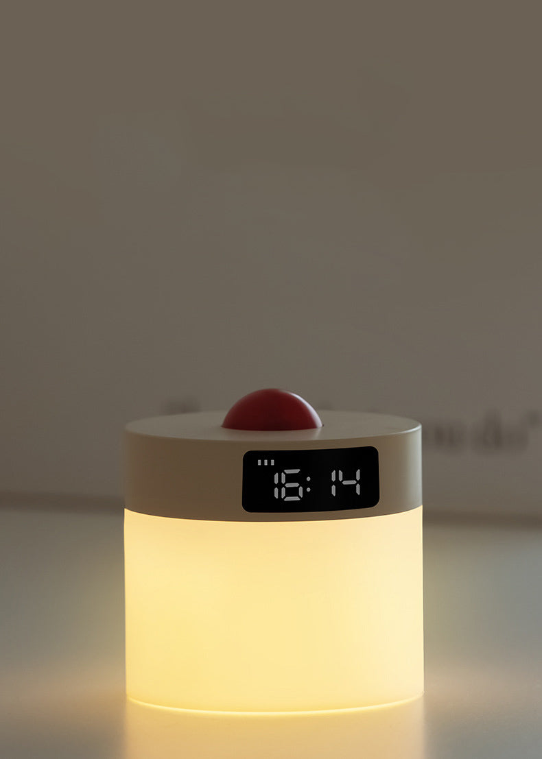 Modern Bedside Lamp with Clock - Night Lighting & Auto-Off Timer