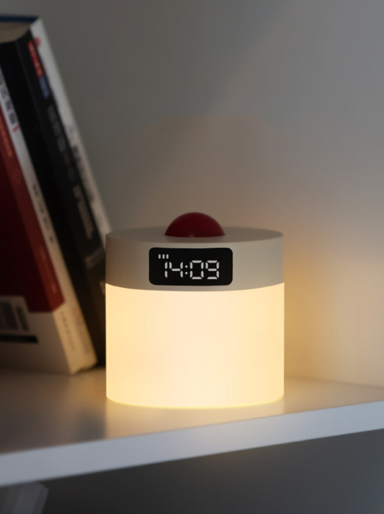 Modern Bedside Lamp with Clock - Night Lighting & Auto-Off Timer