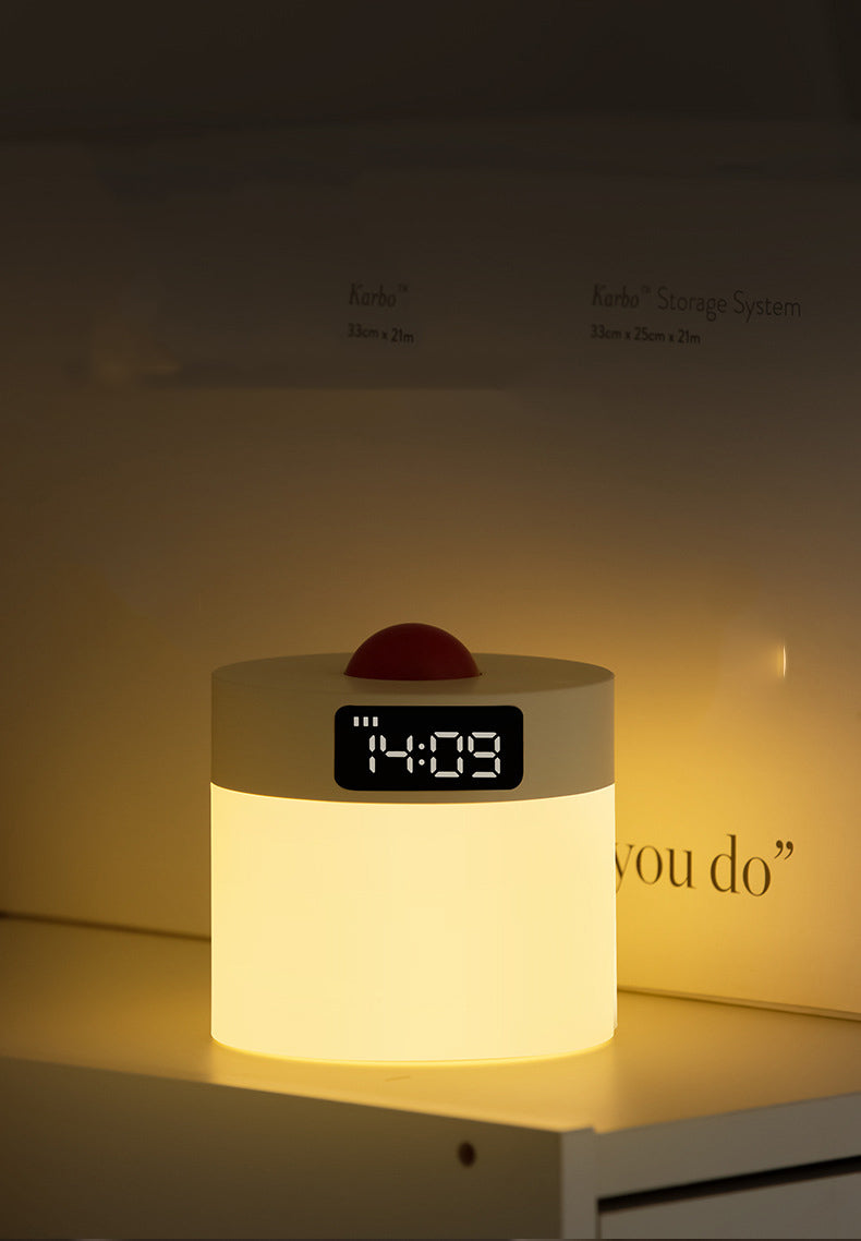 Modern Bedside Lamp with Clock - Night Lighting & Auto-Off Timer