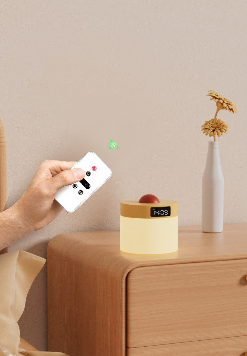 Modern Bedside Lamp with Clock - Night Lighting & Auto-Off Timer