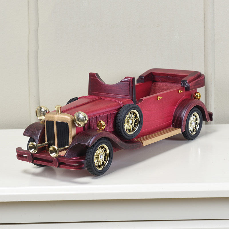 Nostalgic Classic Car Wooden Wine Rack& Bottle Holders, Living Room Decoration Ornaments