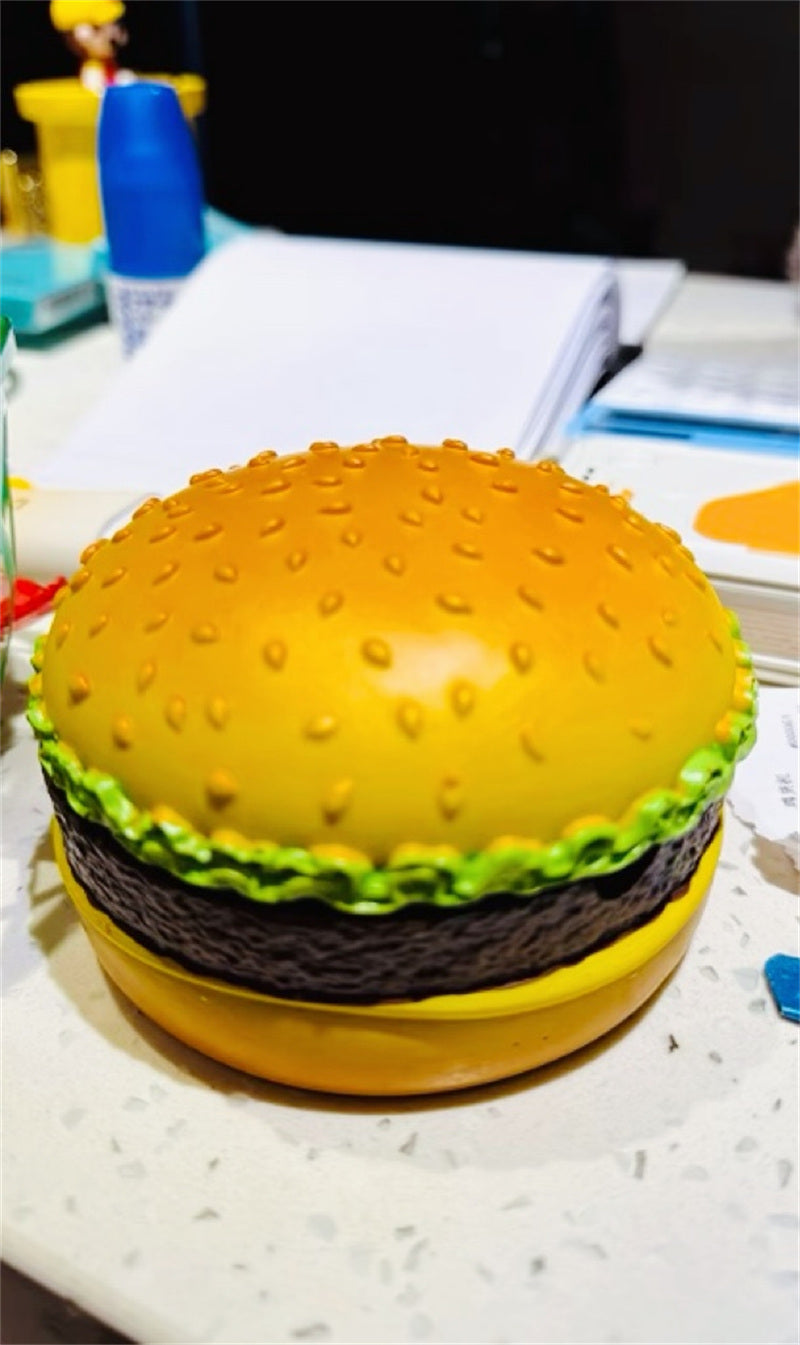 Novelty Hamburger - Shaped Ashtray, Fun Resin Cigarette Ash Holder