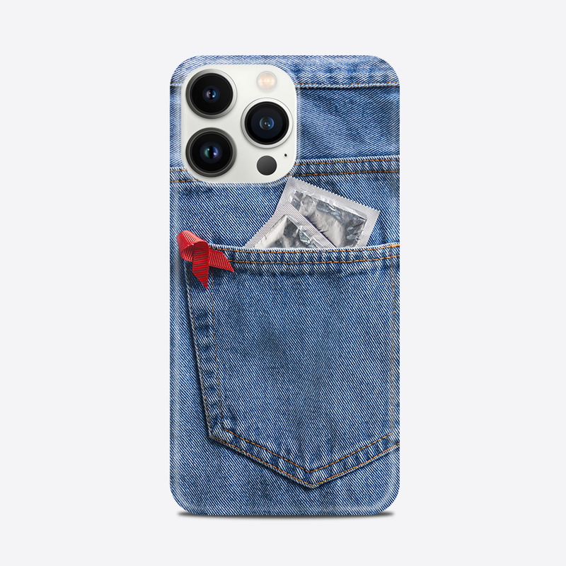Personalized Jeans Shape Art Iphone Case