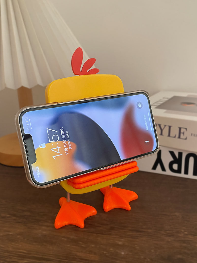 Playful Cartoon Duck Phone Stand,Glasses Holder